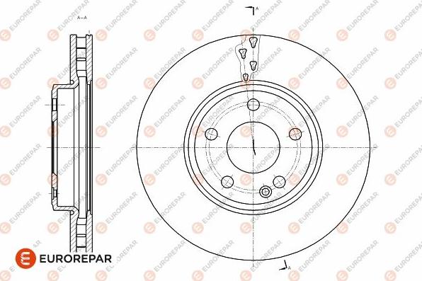 EUROREPAR 1642762980 - Disque de frein cwaw.fr