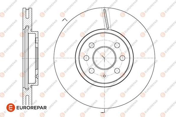 EUROREPAR 1667855680 - Disque de frein cwaw.fr