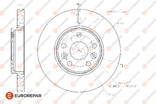 EUROREPAR 1667851080 - Disque de frein cwaw.fr