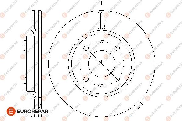 EUROREPAR 1667853280 - Disque de frein cwaw.fr