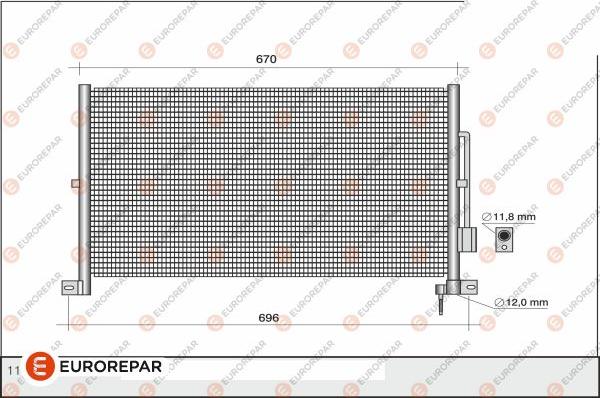 EUROREPAR 1609637780 - Condensateur, climatisation cwaw.fr