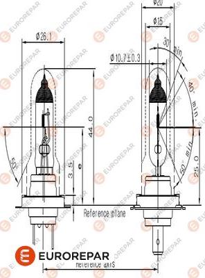 EUROREPAR 1616431480 - Ampoule, projecteur longue portée cwaw.fr