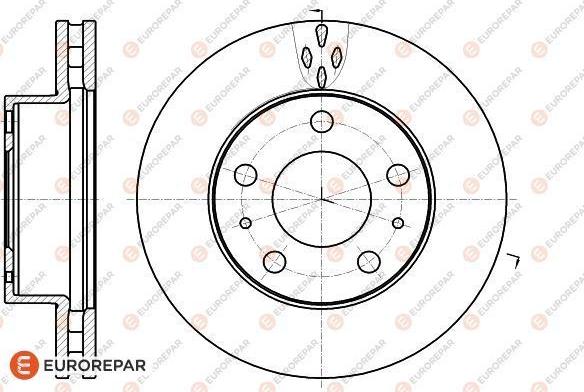 EUROREPAR 1618864580 - Disque de frein cwaw.fr