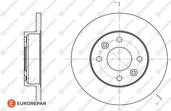 EUROREPAR 1618866480 - Disque de frein cwaw.fr