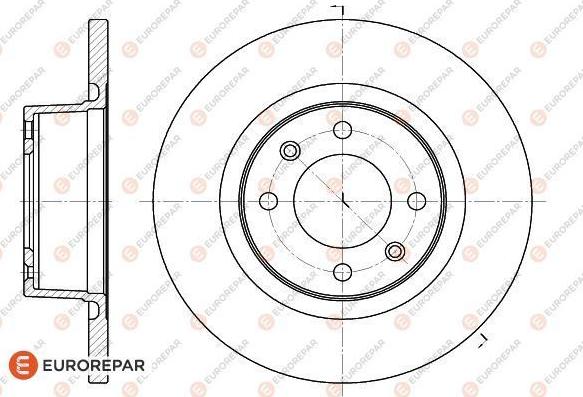 EUROREPAR 1618861680 - Disque de frein cwaw.fr