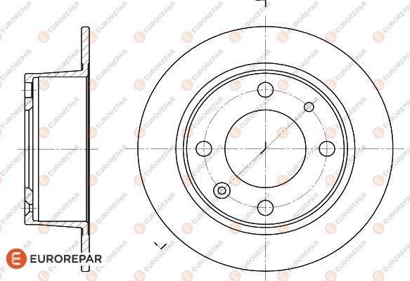 EUROREPAR 1618861080 - Disque de frein cwaw.fr