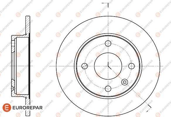 EUROREPAR 1618868080 - Disque de frein cwaw.fr