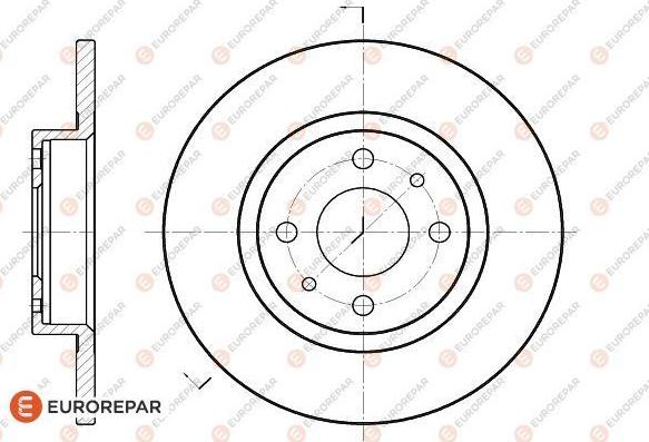 EUROREPAR 1618867380 - Disque de frein cwaw.fr