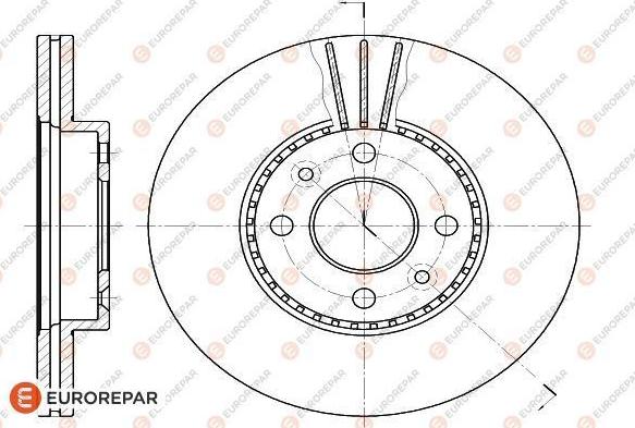 EUROREPAR 1618884880 - Disque de frein cwaw.fr