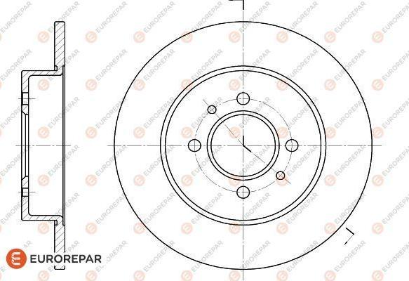 EUROREPAR 1618880680 - Disque de frein cwaw.fr