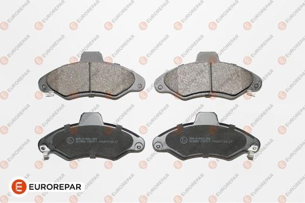 EUROREPAR 1617249180 - Kit de plaquettes de frein, frein à disque cwaw.fr