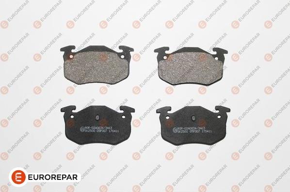 EUROREPAR 1617247980 - Kit de plaquettes de frein, frein à disque cwaw.fr