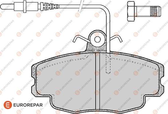 EUROREPAR 1617247380 - Kit de plaquettes de frein, frein à disque cwaw.fr