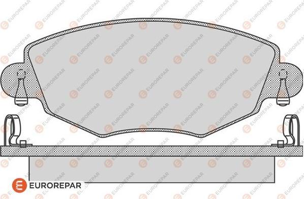 EUROREPAR 1617256280 - Kit de plaquettes de frein, frein à disque cwaw.fr