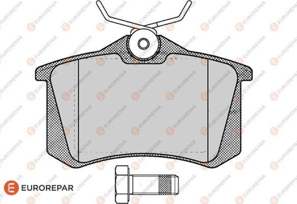 EUROREPAR 1617250480 - Kit de plaquettes de frein, frein à disque cwaw.fr