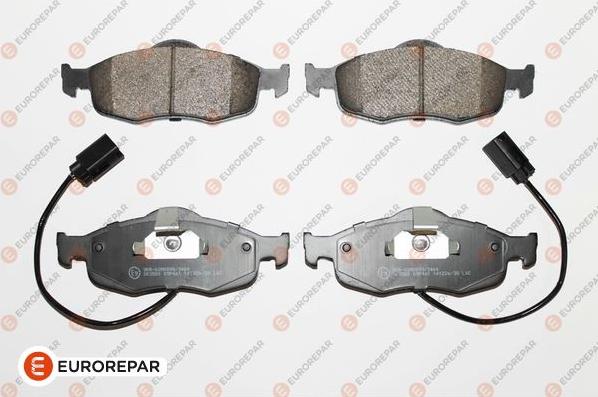 EUROREPAR 1617252280 - Kit de plaquettes de frein, frein à disque cwaw.fr