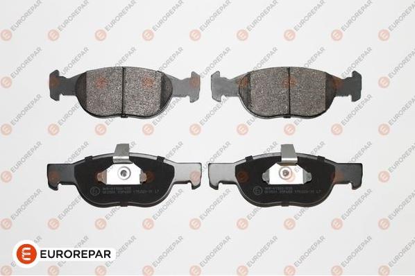 EUROREPAR 1617260180 - Kit de plaquettes de frein, frein à disque cwaw.fr