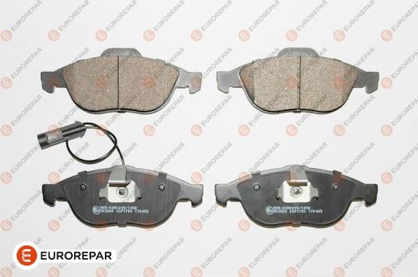 EUROREPAR 1617261180 - Kit de plaquettes de frein, frein à disque cwaw.fr