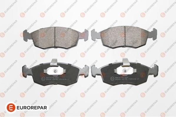 EUROREPAR 1617261380 - Kit de plaquettes de frein, frein à disque cwaw.fr