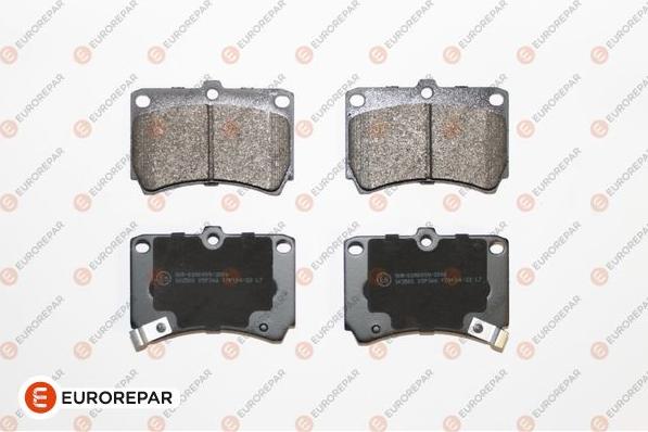 EUROREPAR 1617268180 - Kit de plaquettes de frein, frein à disque cwaw.fr