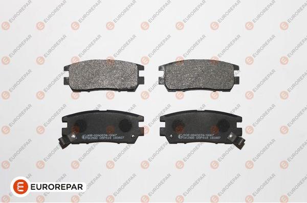 EUROREPAR 1617284480 - Kit de plaquettes de frein, frein à disque cwaw.fr