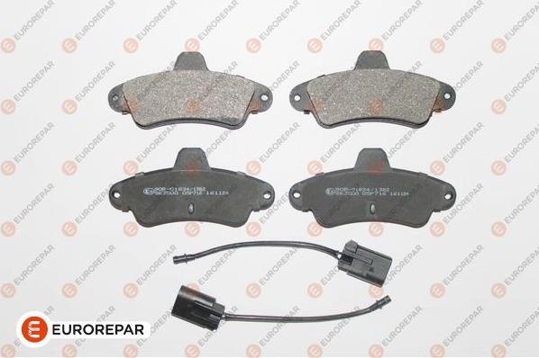 EUROREPAR 1617280280 - Kit de plaquettes de frein, frein à disque cwaw.fr