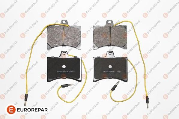 EUROREPAR 1617281580 - Kit de plaquettes de frein, frein à disque cwaw.fr