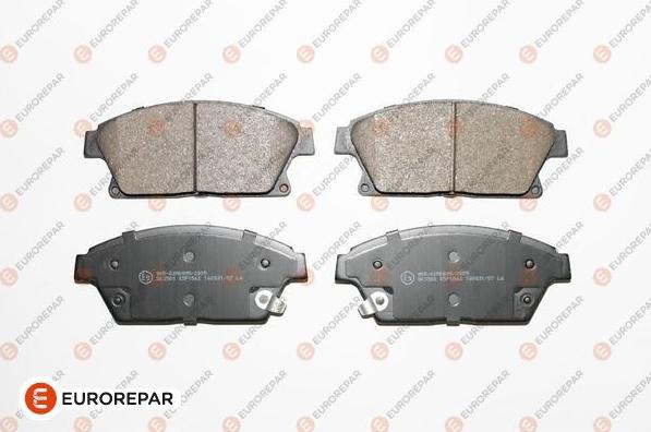 EUROREPAR 1617287280 - Kit de plaquettes de frein, frein à disque cwaw.fr