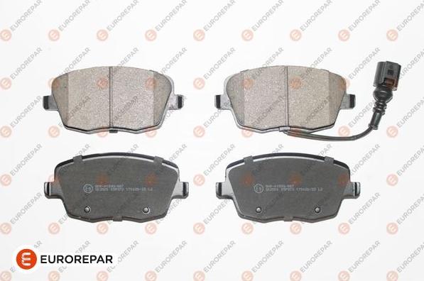 EUROREPAR 1617271180 - Kit de plaquettes de frein, frein à disque cwaw.fr