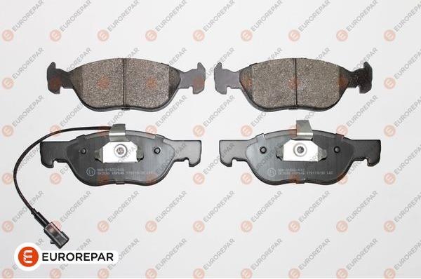 EUROREPAR 1617278680 - Kit de plaquettes de frein, frein à disque cwaw.fr