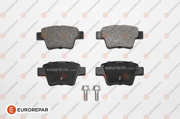 EUROREPAR 1617272480 - Kit de plaquettes de frein, frein à disque cwaw.fr