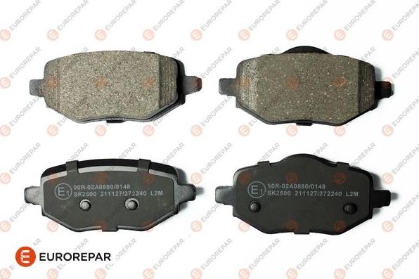 EUROREPAR 1689800380 - Kit de plaquettes de frein, frein à disque cwaw.fr