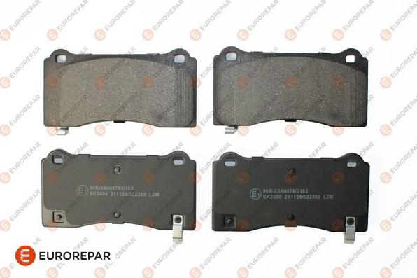 EUROREPAR 1689800780 - Kit de plaquettes de frein, frein à disque cwaw.fr