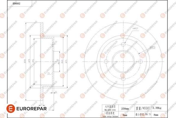 EUROREPAR 1684304480 - Disque de frein cwaw.fr