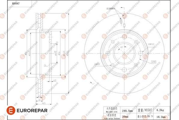 EUROREPAR 1684302980 - Disque de frein cwaw.fr