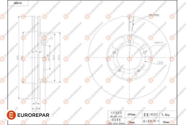 EUROREPAR 1684307780 - Disque de frein cwaw.fr