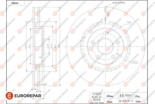 EUROREPAR 1684311080 - Disque de frein cwaw.fr