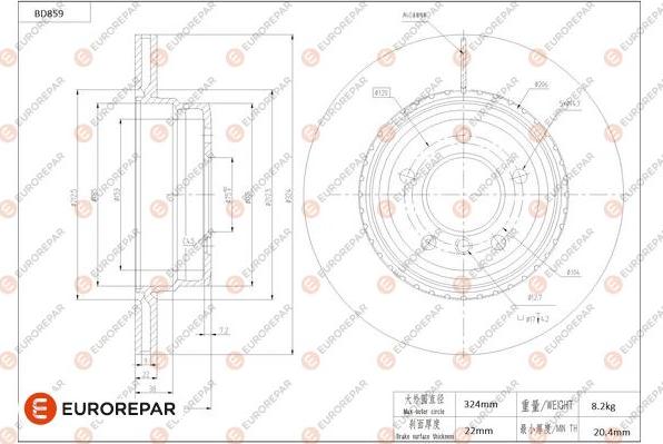 EUROREPAR 1684330180 - Disque de frein cwaw.fr