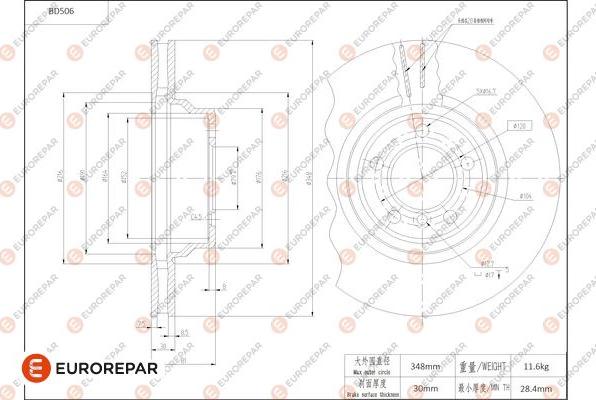 EUROREPAR 1684294880 - Disque de frein cwaw.fr