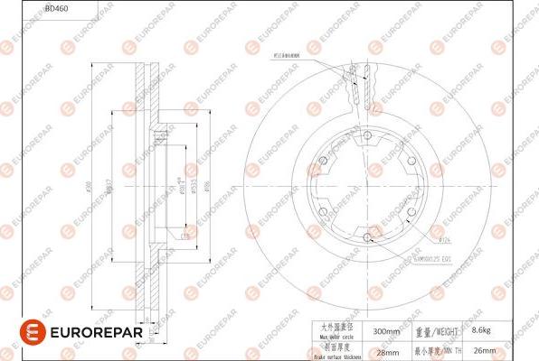 EUROREPAR 1684290280 - Disque de frein cwaw.fr