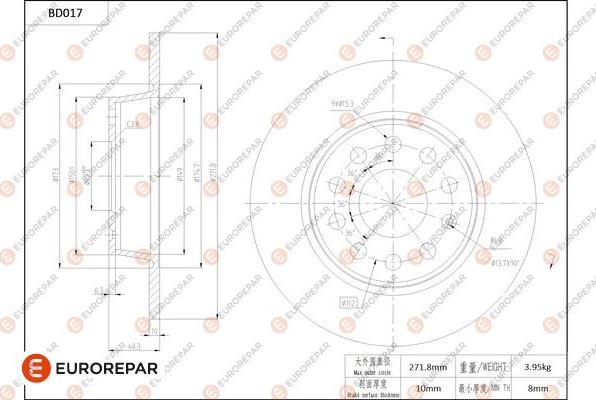 EUROREPAR 1684245980 - Disque de frein cwaw.fr