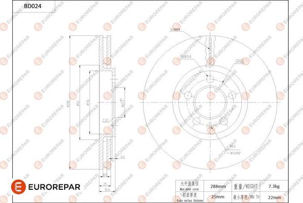 EUROREPAR 1684246680 - Disque de frein cwaw.fr