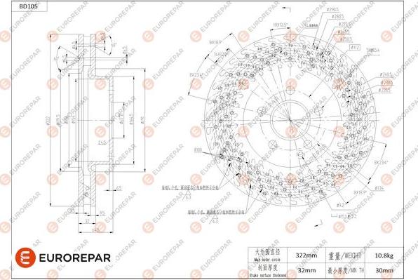 EUROREPAR 1684254780 - Disque de frein cwaw.fr