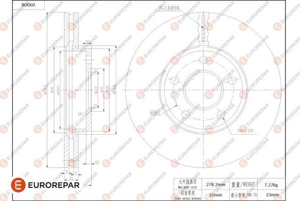 EUROREPAR 1684250280 - Disque de frein cwaw.fr