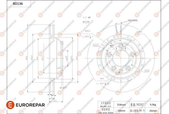 EUROREPAR 1684257880 - Disque de frein cwaw.fr