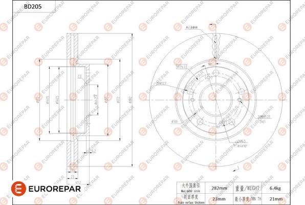 EUROREPAR 1684261580 - Disque de frein cwaw.fr