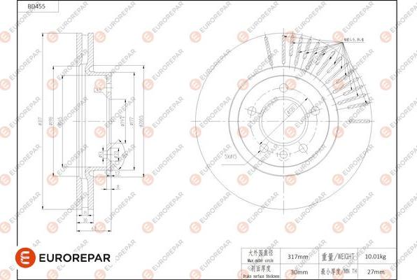 EUROREPAR 1684289780 - Disque de frein cwaw.fr