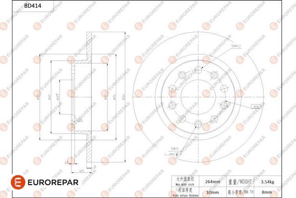 EUROREPAR 1684285680 - Disque de frein cwaw.fr