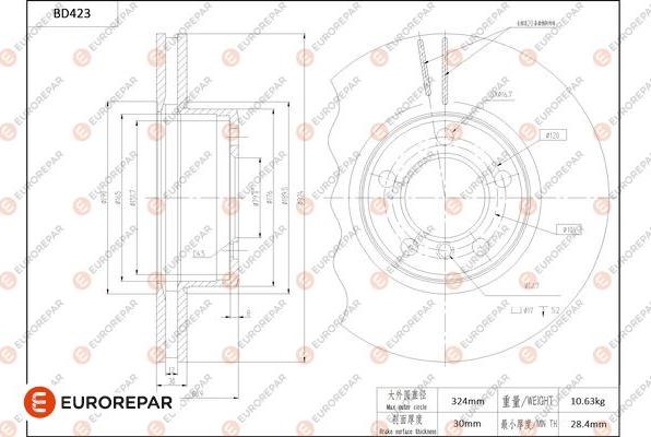 EUROREPAR 1684286580 - Disque de frein cwaw.fr