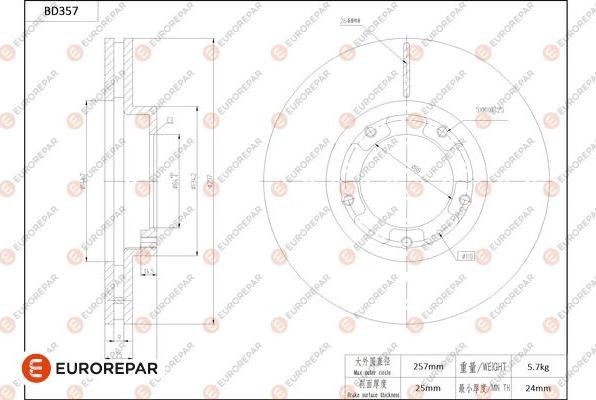 EUROREPAR 1684279980 - Disque de frein cwaw.fr